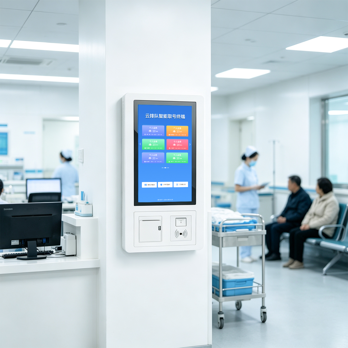 21.5寸壁挂签到机(五金面板)
